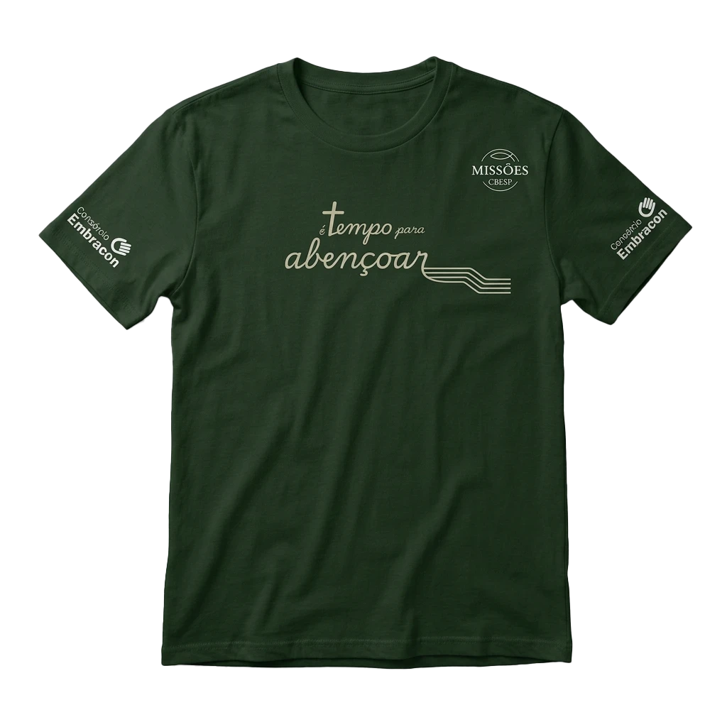Camisa frente — É tempo para abençoar